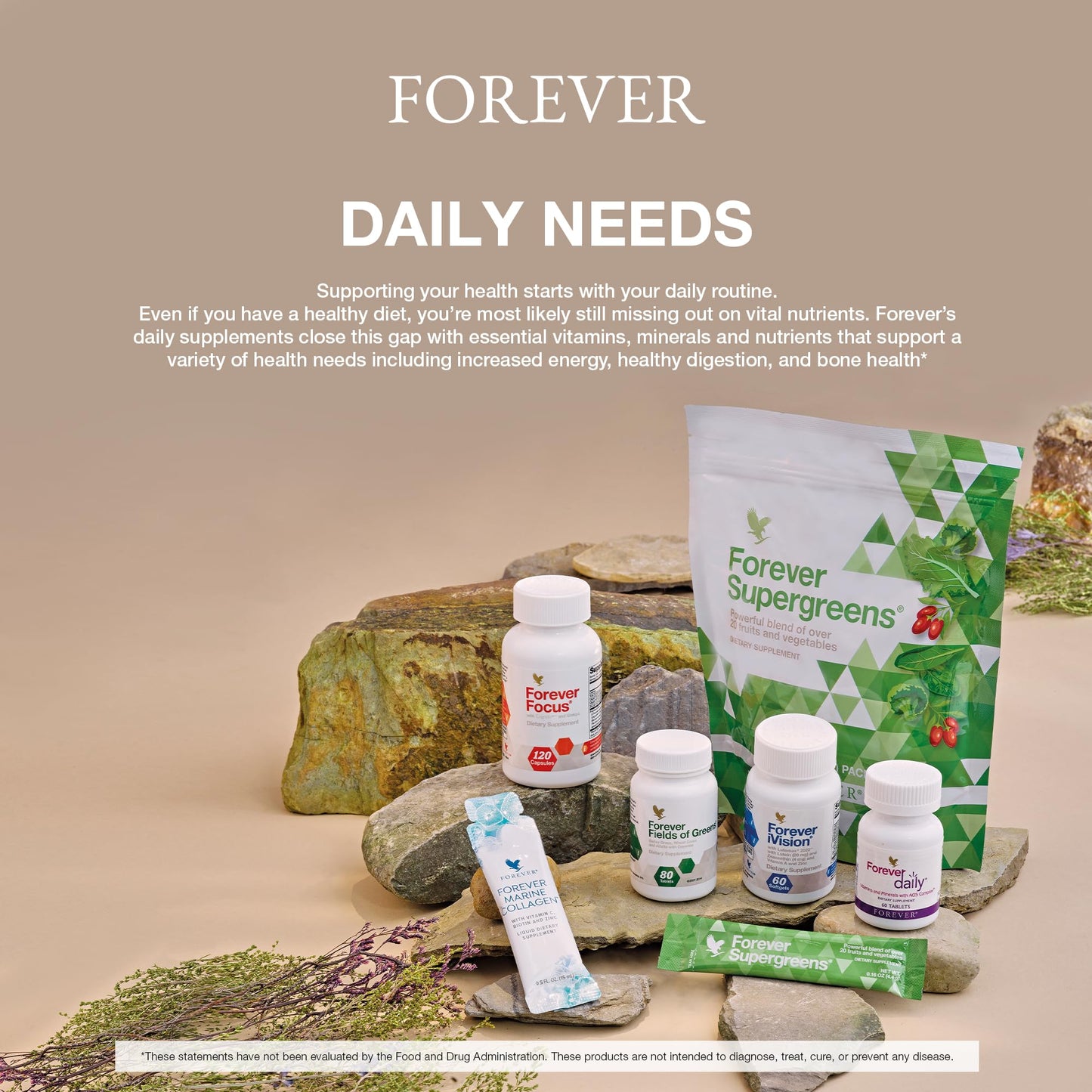 Forever Living Products Fields of Greens Tablets, 80 Count