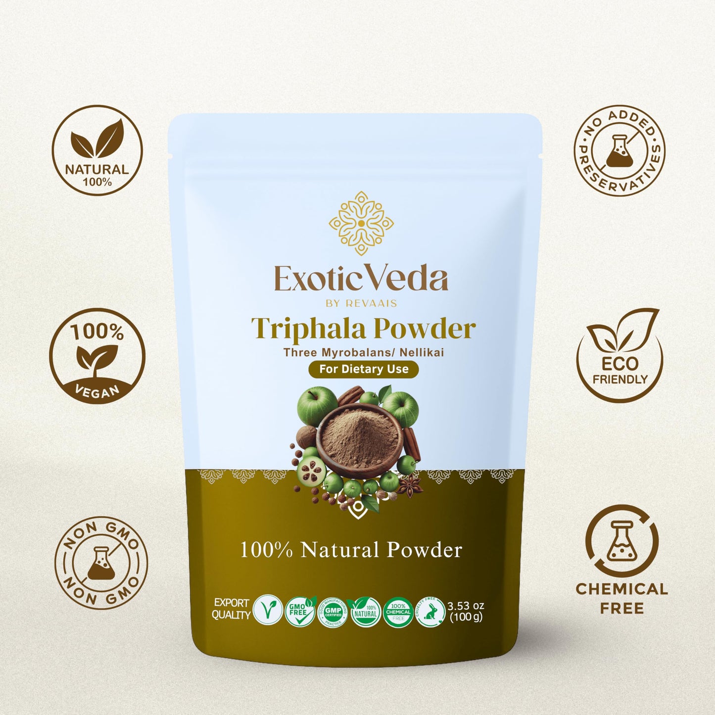 Exotic Veda Triphala Powder 100g, 1 Count