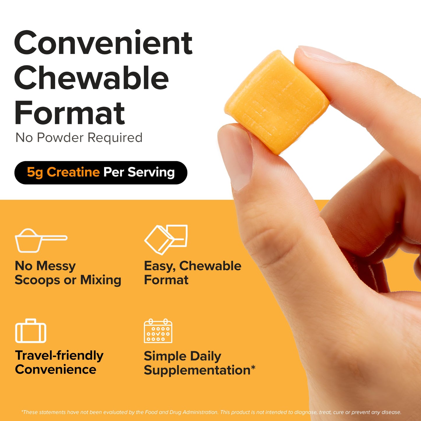 InnoSupps Creatine Monohydrate Chewables 60 Count