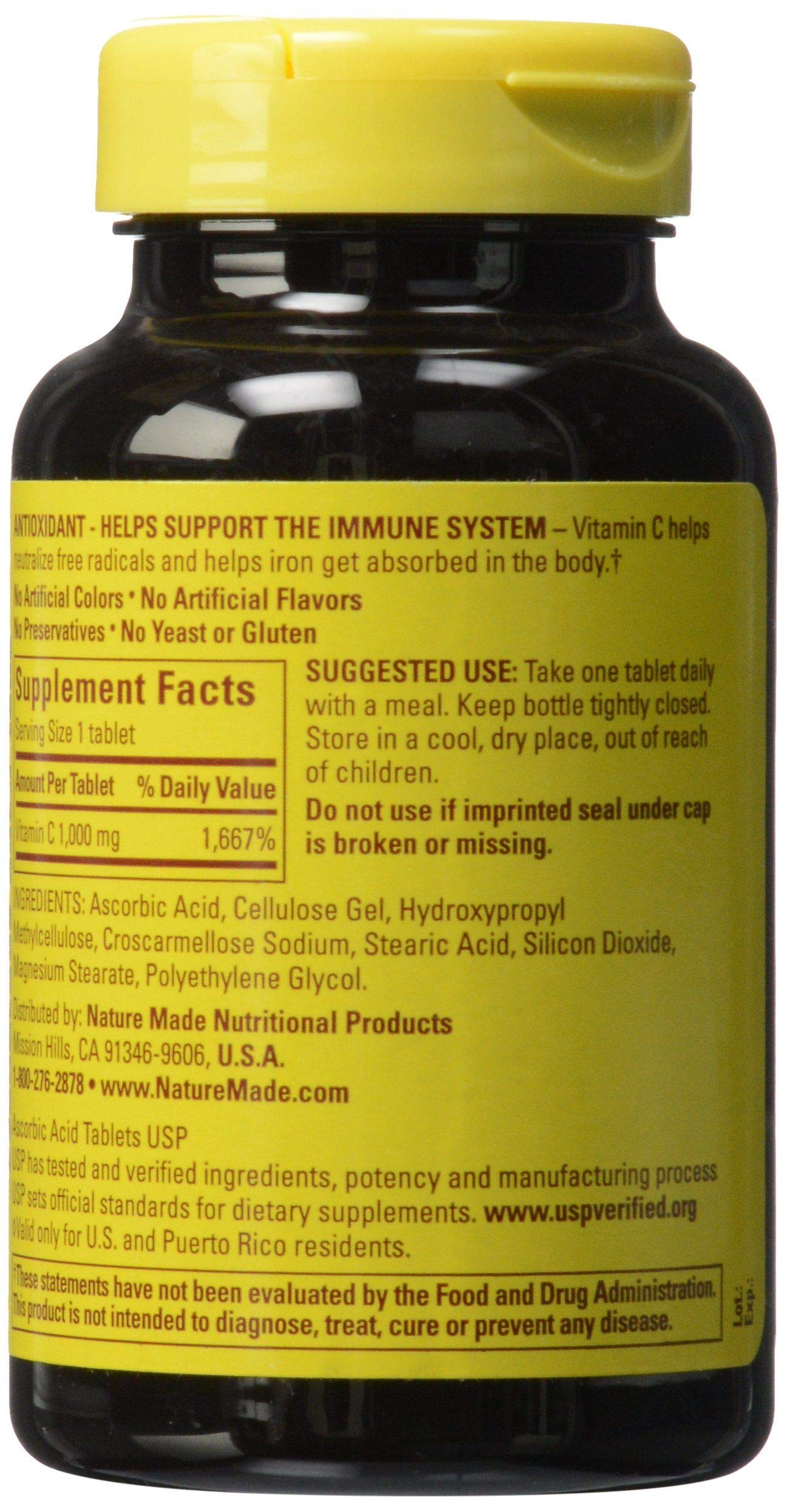 Nature Made Vitamin C 1000 mg Tablets 100 Count