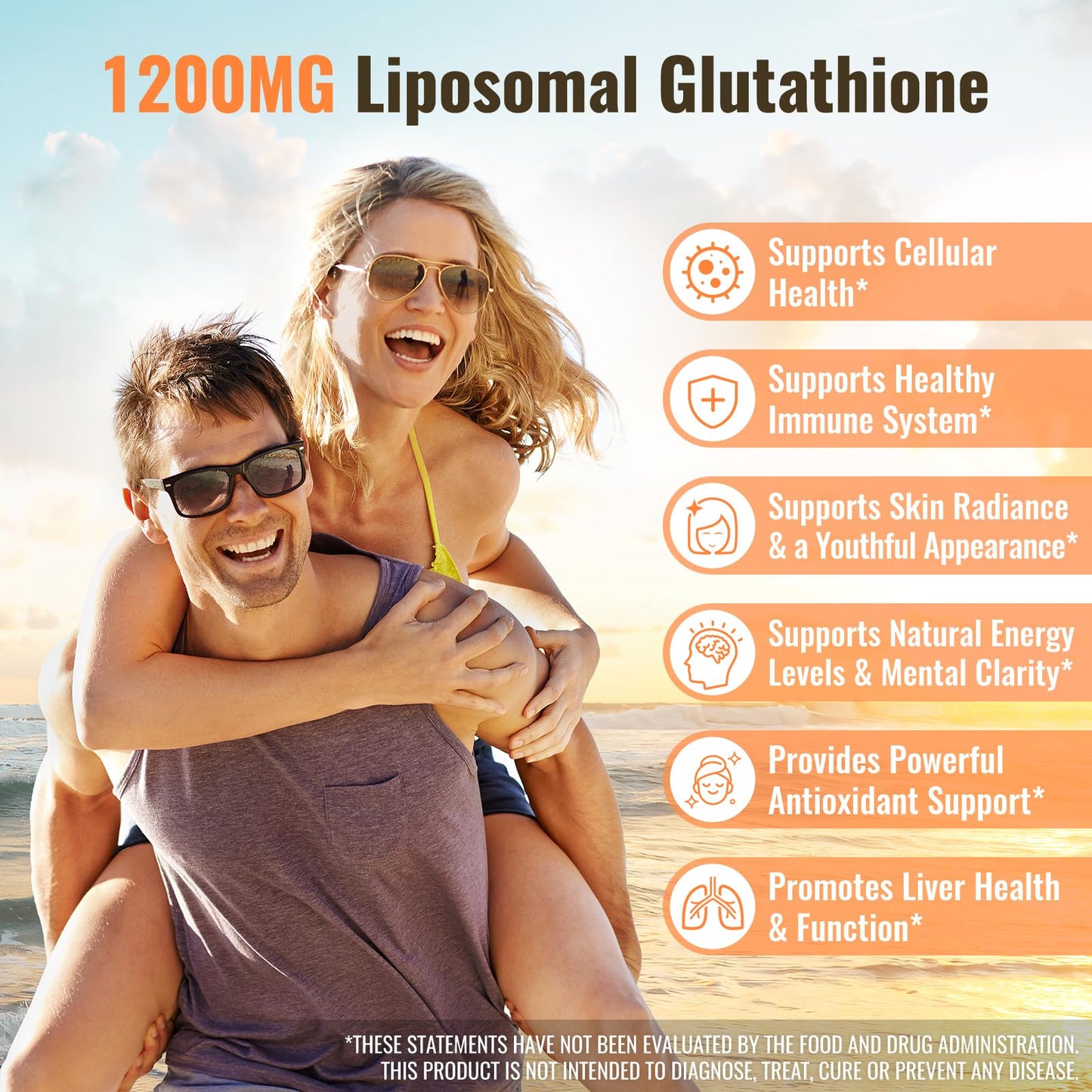 Nature Echo Liposomal Glutathione 1200mg Capsule, 60 Count