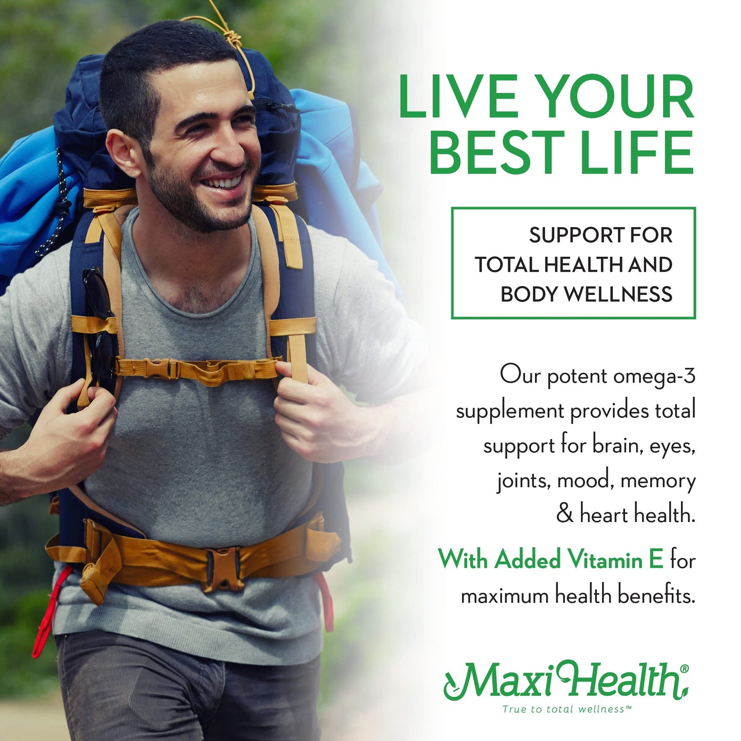 Maxi Health Omega 3 Fish Oil Supplement 2000mg EPA & DHA Capsule 90