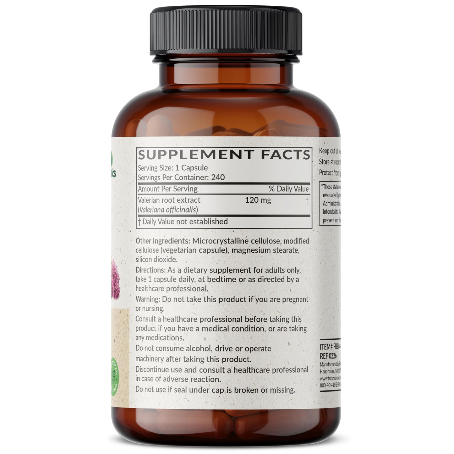 Futurebiotics Valerian Root Capsule, 240 Capsules