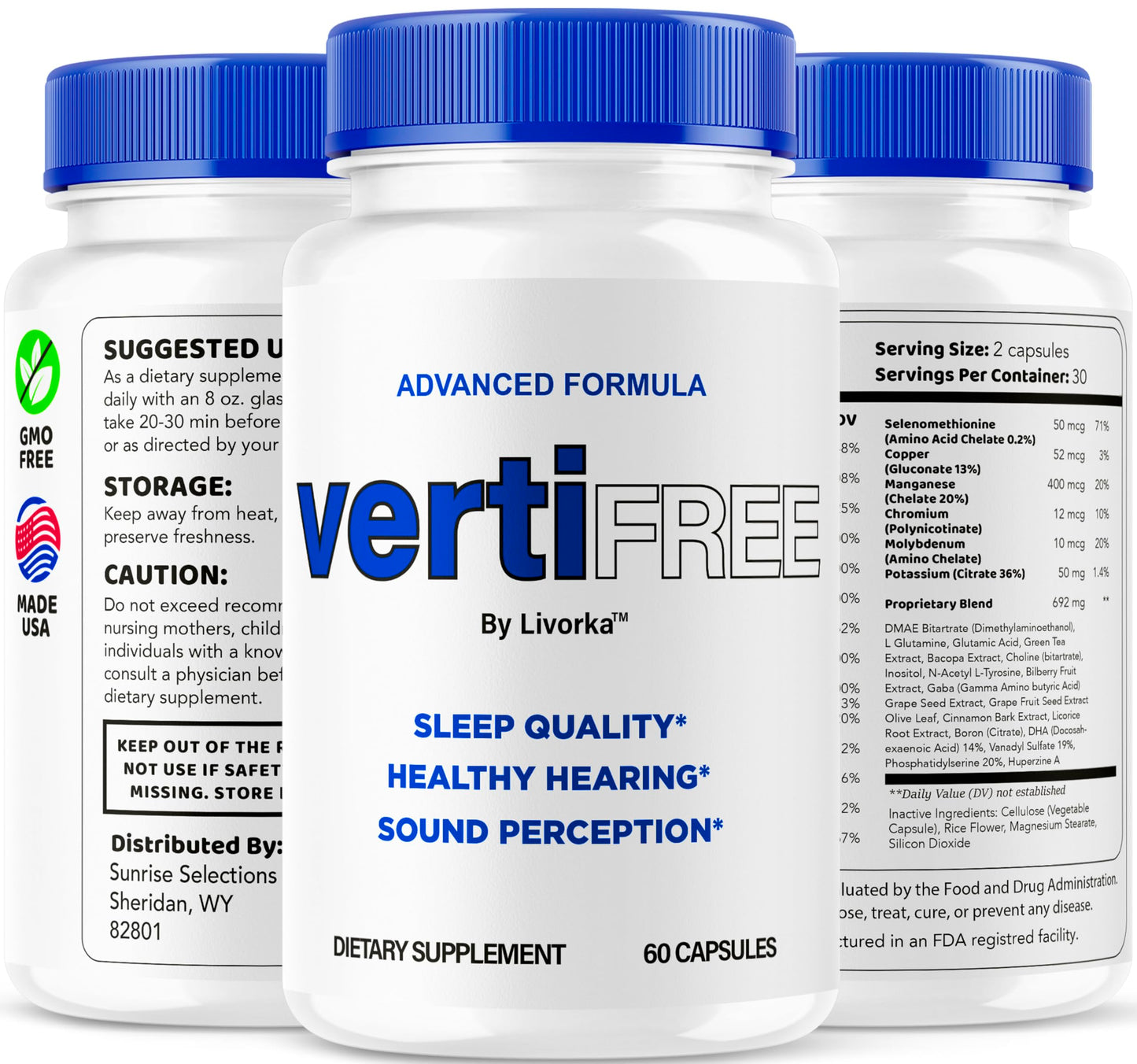LIVORKA VertiFree Capsules, 300 Capsules