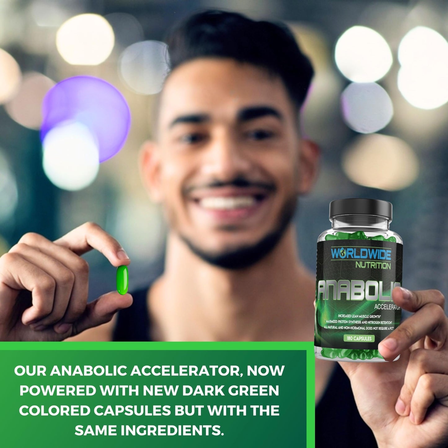 Worldwide Nutrition Anabolic Accelerator Capsules, 180