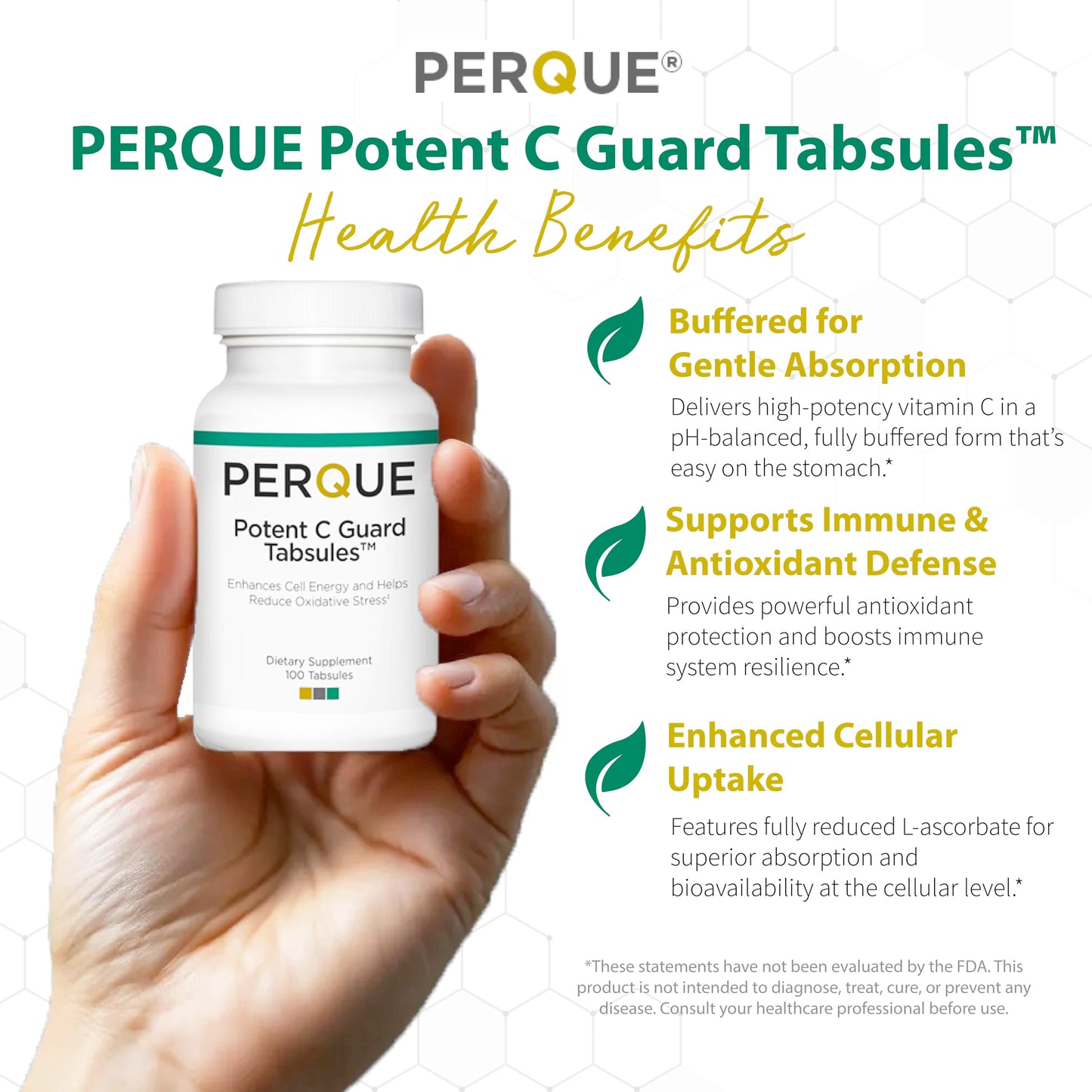 PERQUE Potent C Guard 1000 mg Tablet, 100 Count