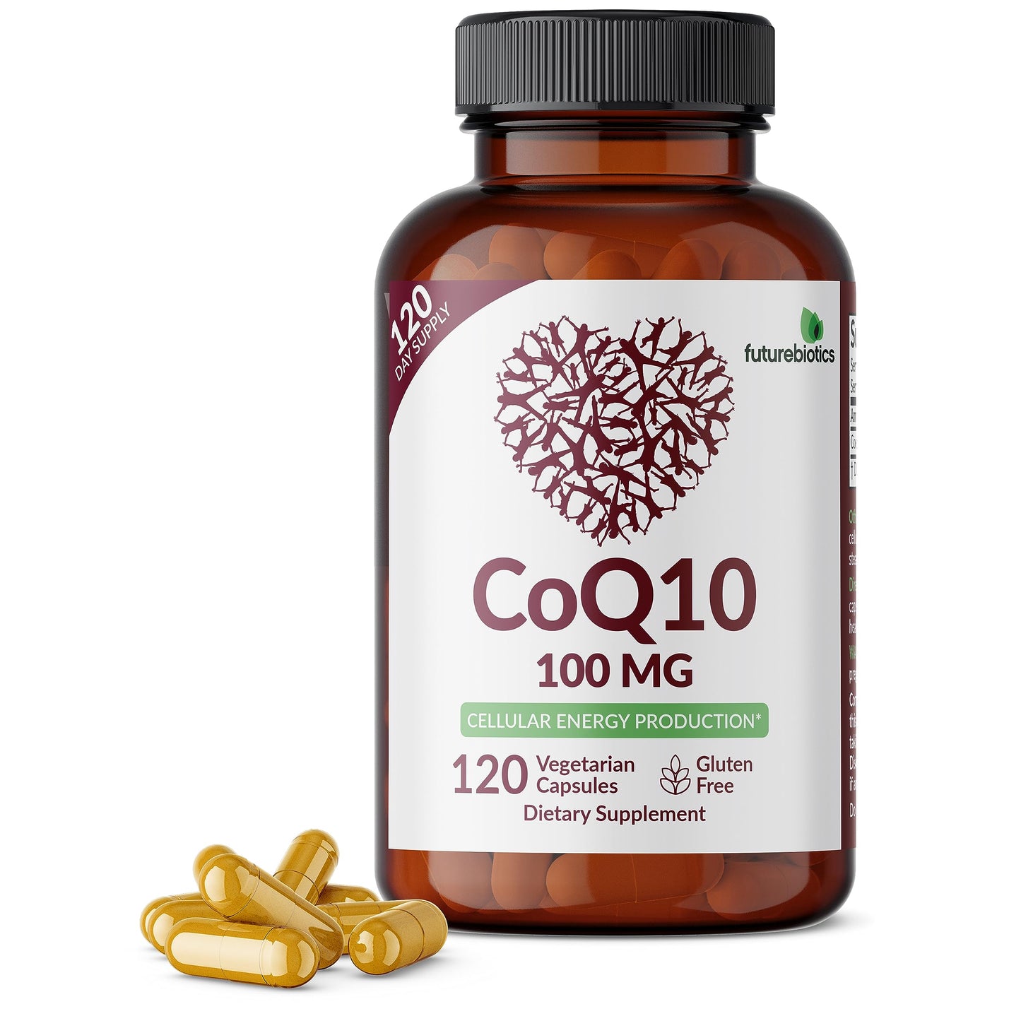 Futurebiotics CoQ10 100 MG Cellular Energy Production Capsules 120 Count