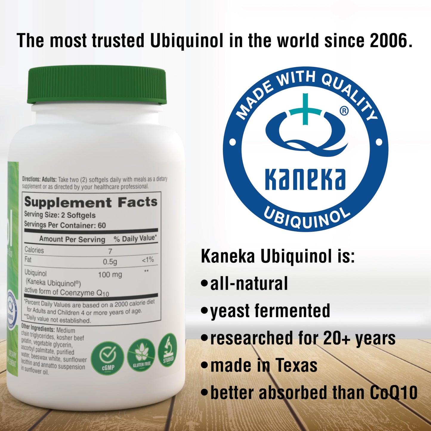 Health Thru Nutrition Ubiquinol 100mg Softgels 120 Count