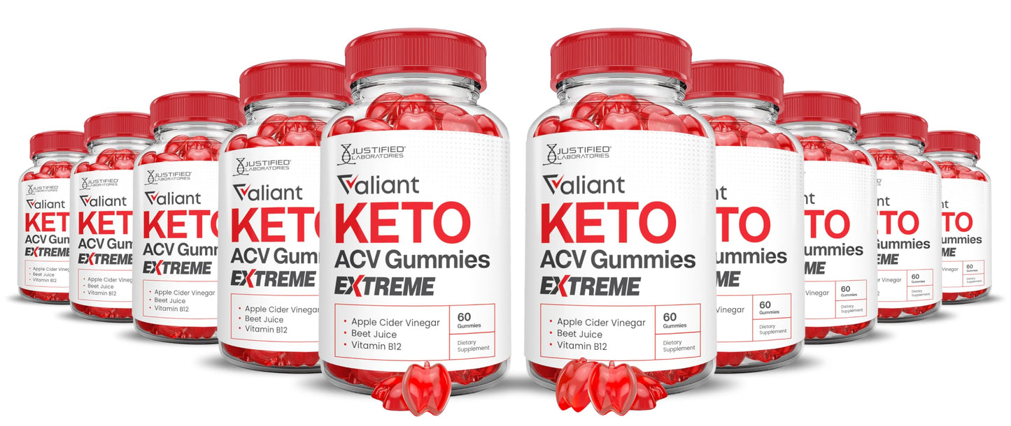 Justified Laboratories Valiant Keto ACV Extreme 2000MG Gummies 600