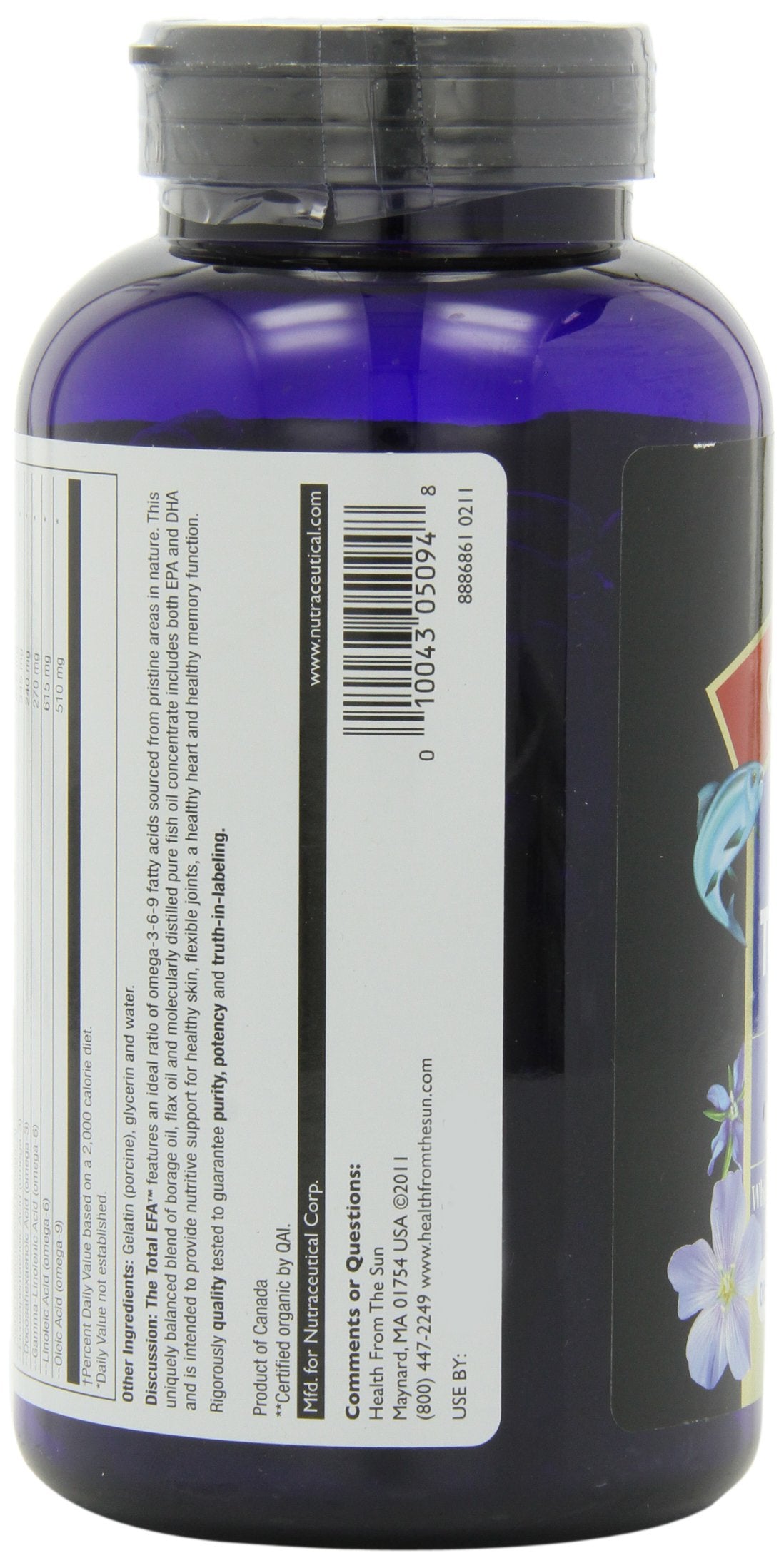 Master of Muscle Health from The Sun The Total EFA 180 Softgels