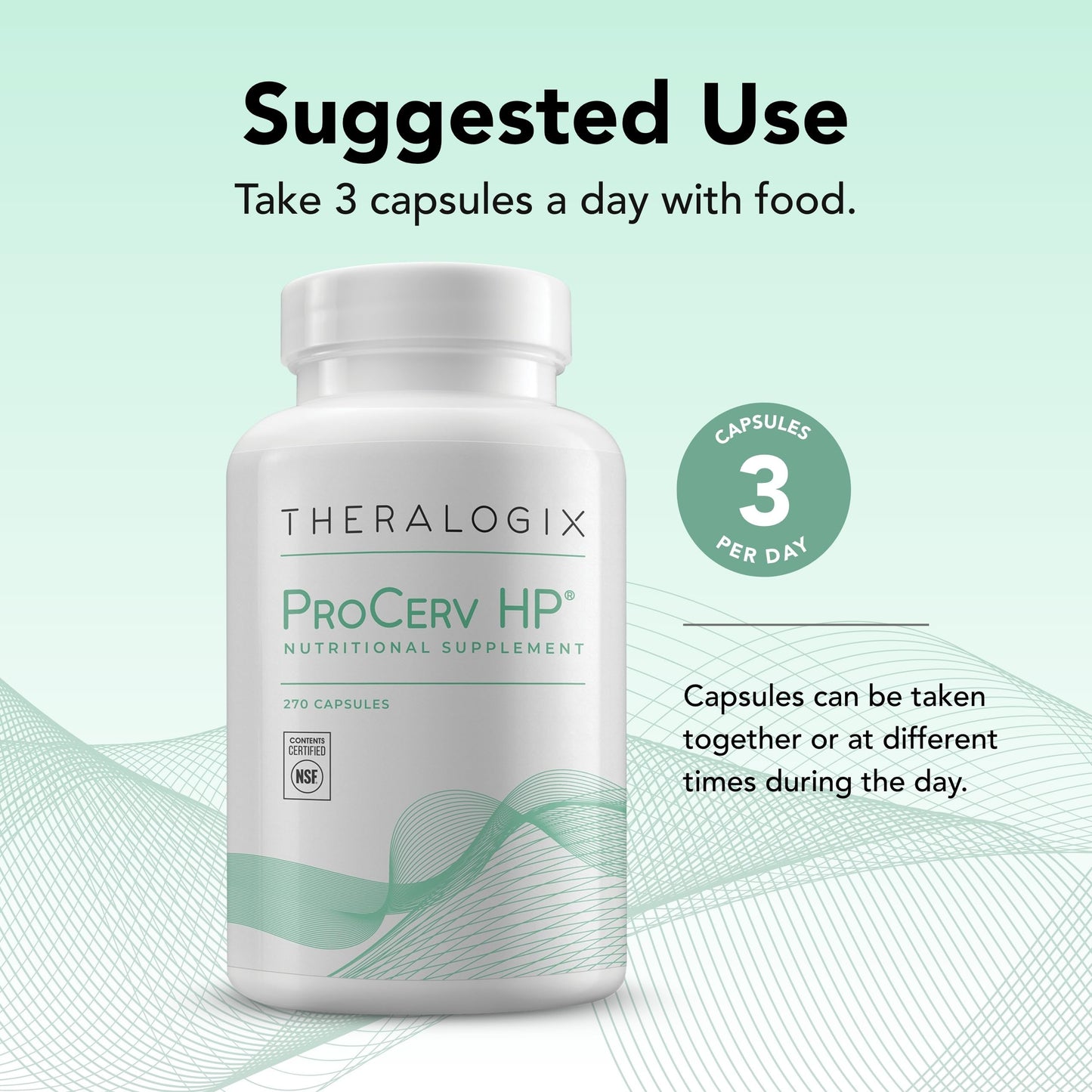 Theralogix ProCerv HP High-Potency Multivitamin Capsule, 270 Capsules