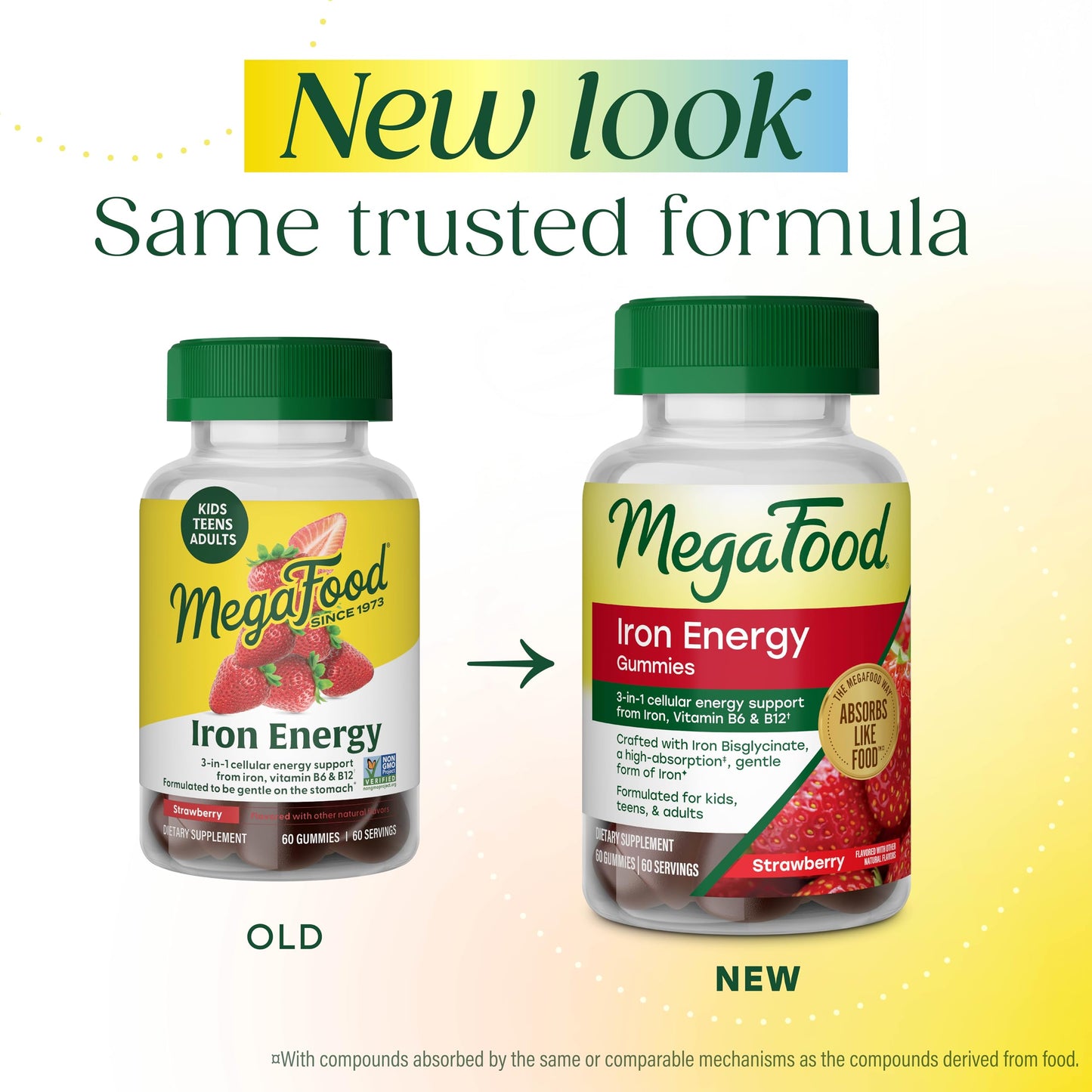 MegaFood Iron Energy Gummy 60 Count