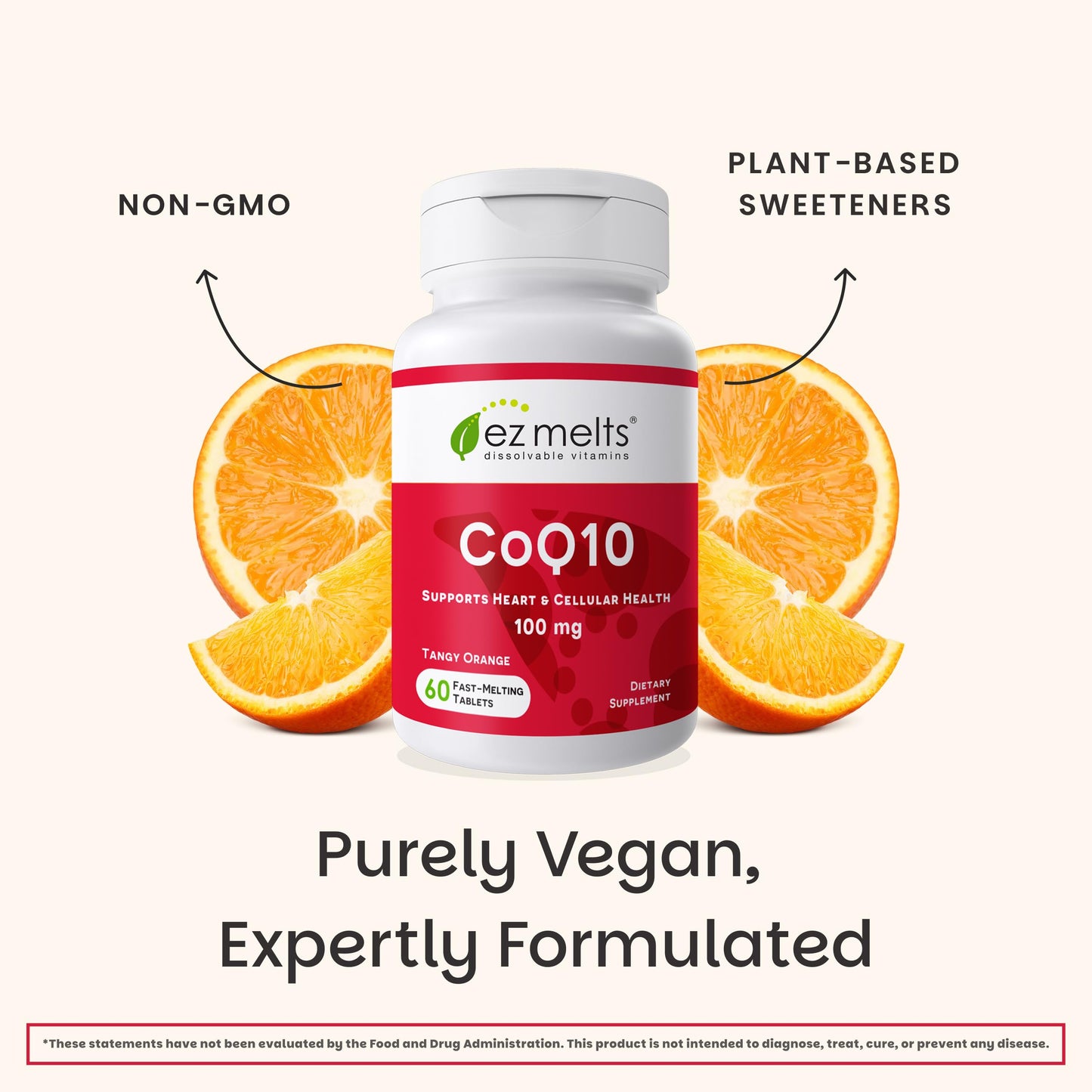 EZ Melts CoQ10 Tablets 60 Count