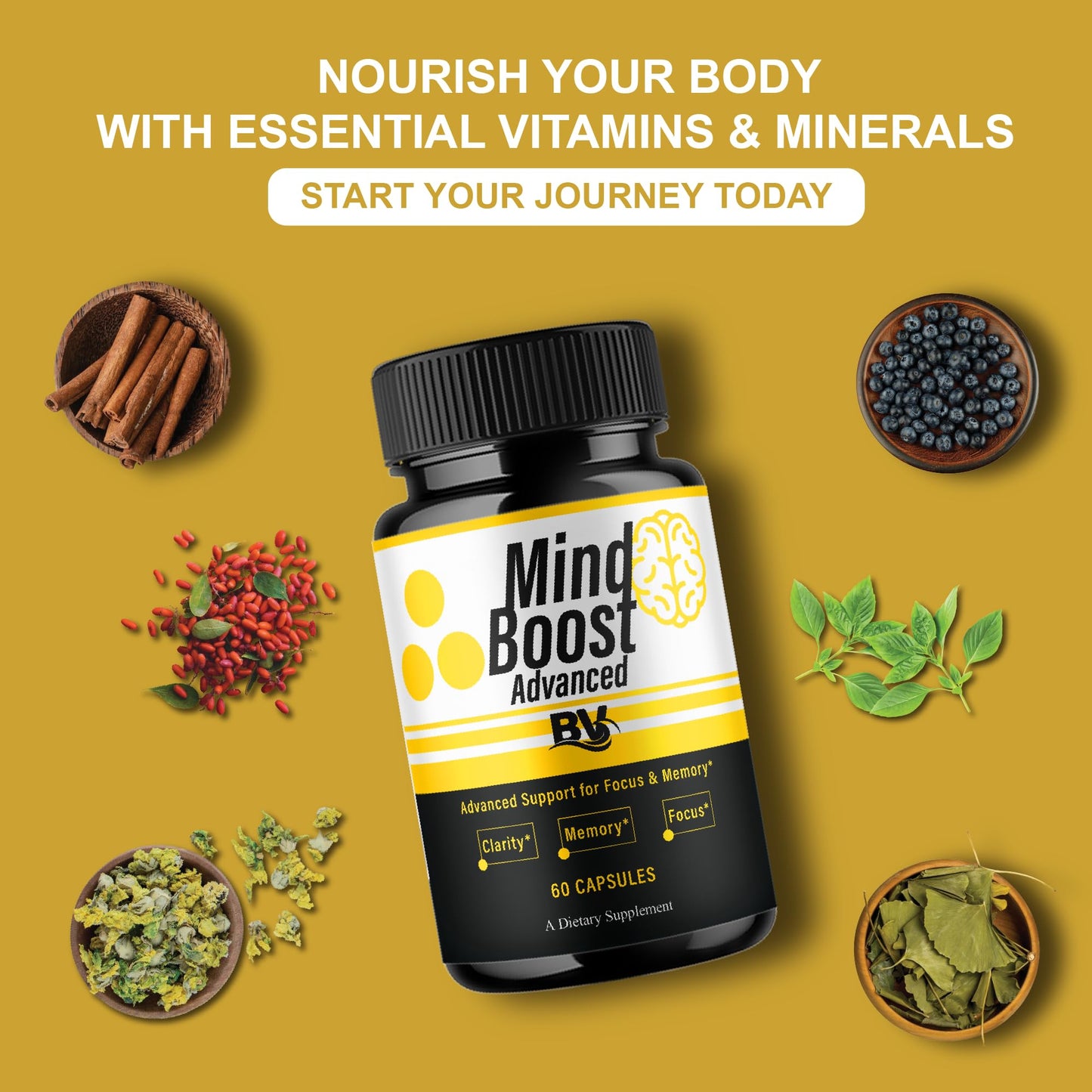 BLUE VIBE Mind Boost 60 Capsules