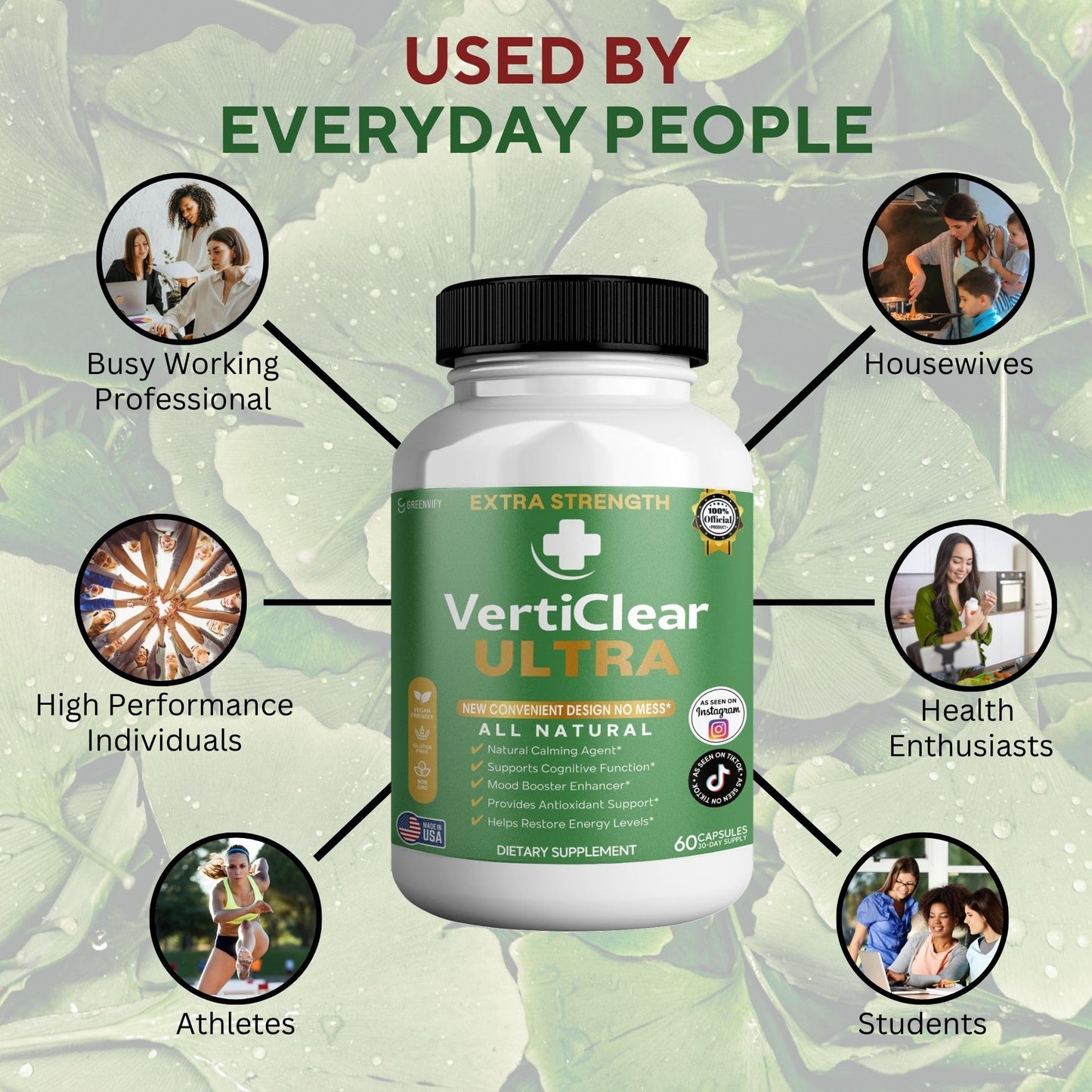GREENVIFY VertiClear Ultra Dietary Supplement Capsule, 60 Capsules