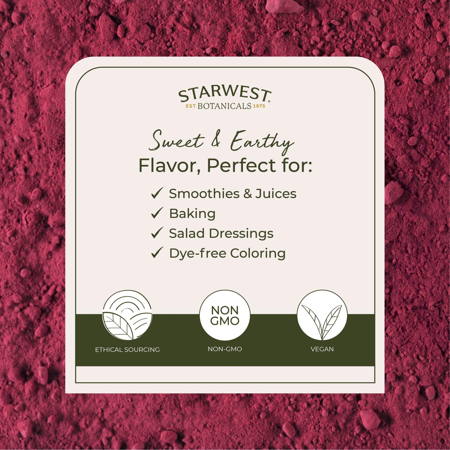 Starwest Botanicals Organic Beet Root Powder, 32 Ounce