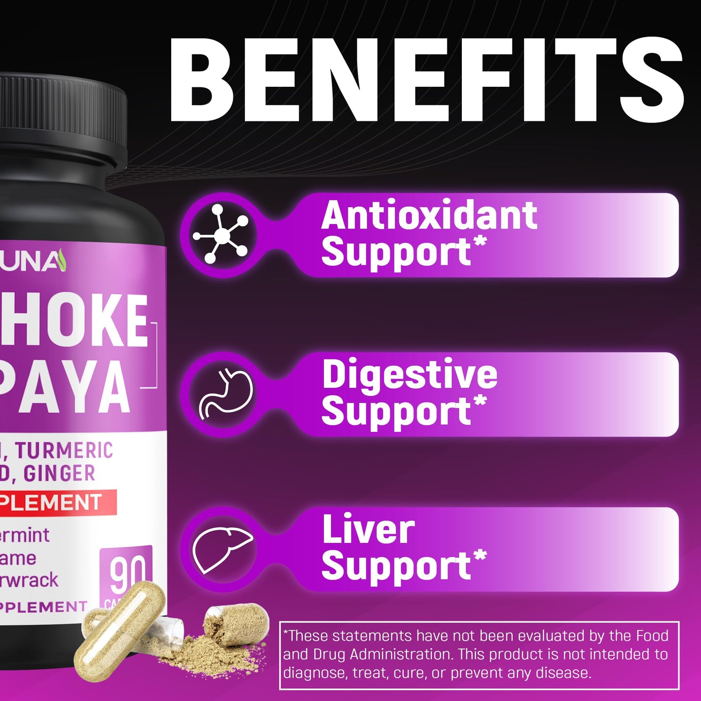 CIVIMUNA Artichoke Capsules 90 Count