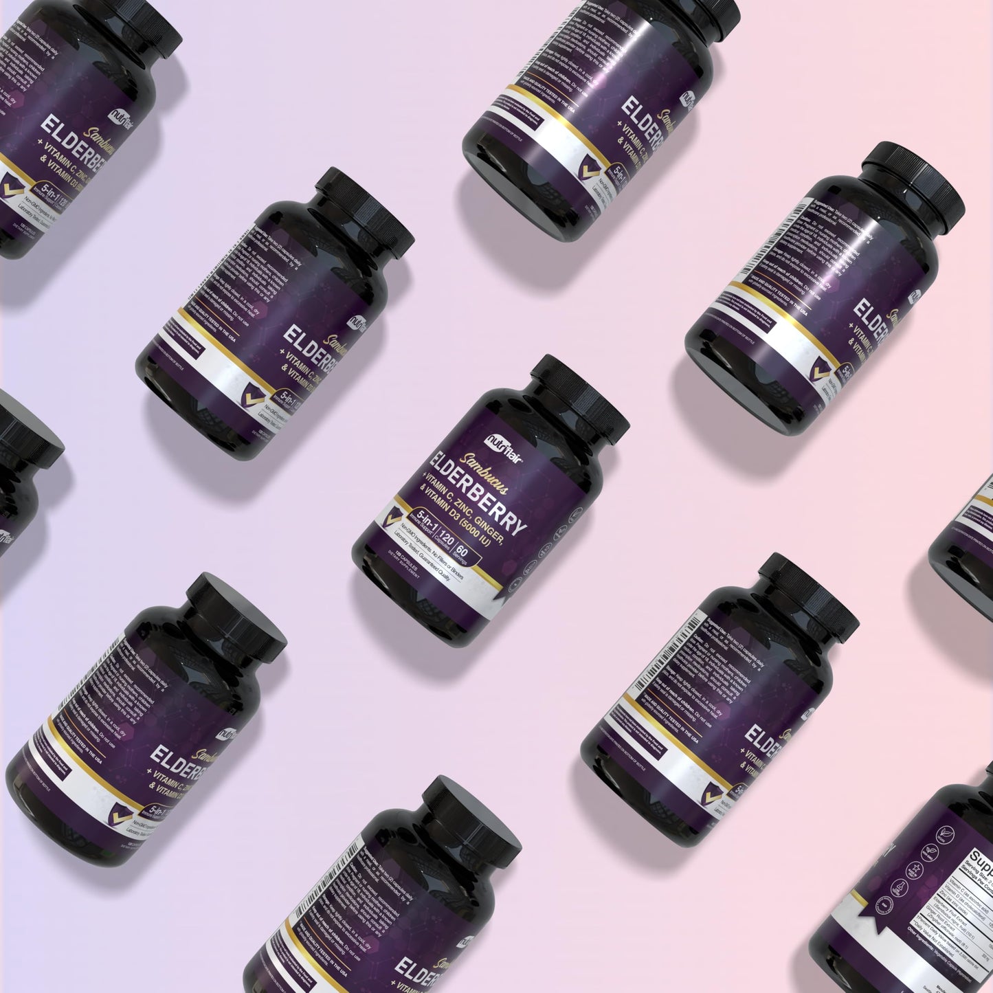 NutriFlair Sambucus Elderberry Capsules 120 Capsules