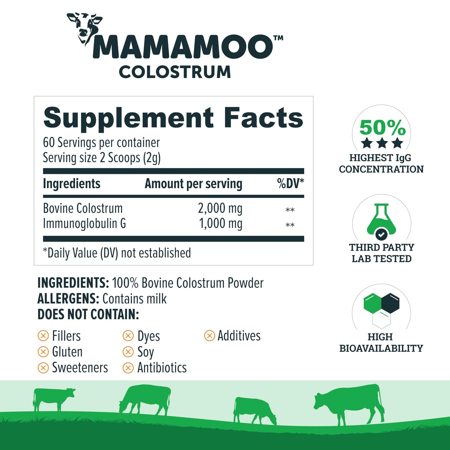 Incas by Asiya Life MamaMoo Colostrum Powder 4.23 oz
