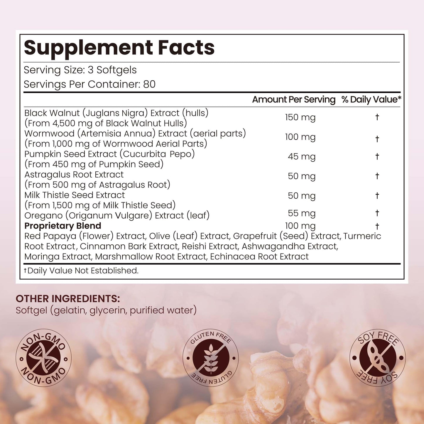 VerdiGusto Wormwood Black Walnut 240 Softgels