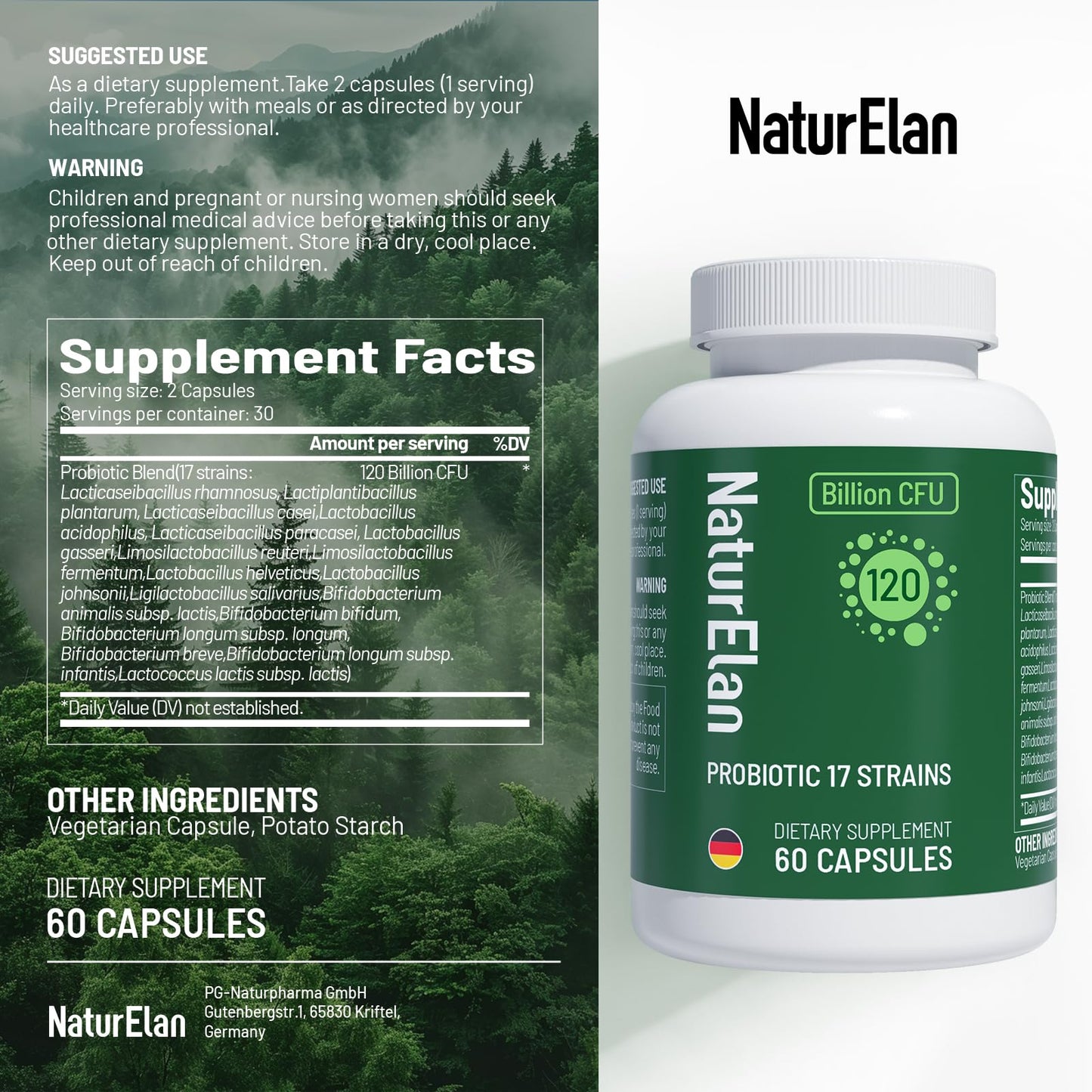 NaturElan Probiotics Capsule 60 Count