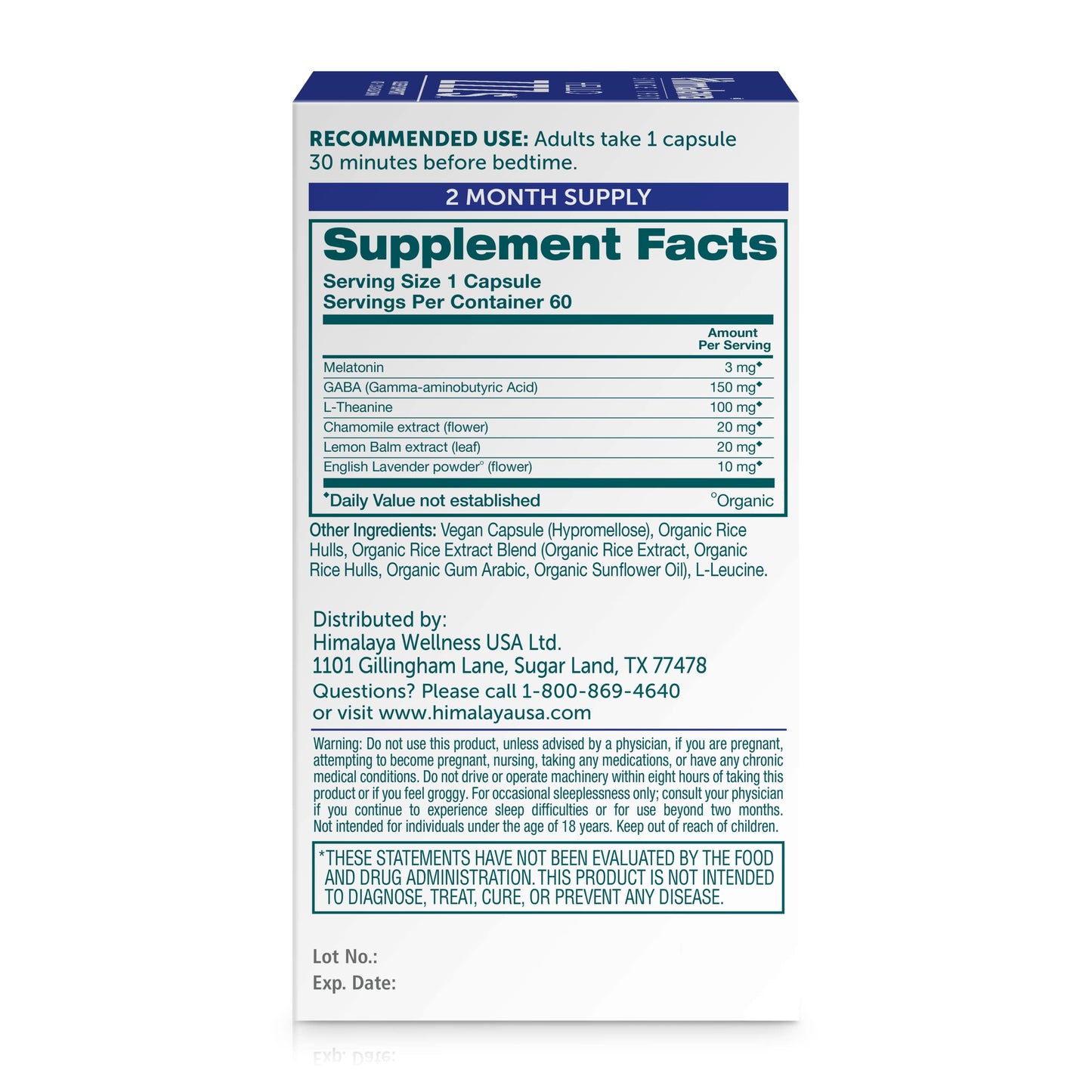 Himalaya Hello ZZZs 60 Capsules