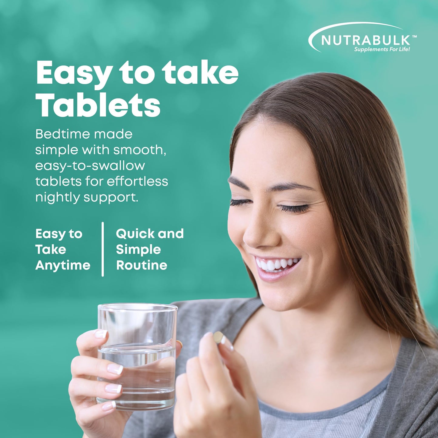 NutraBulk Melatonin Tablets 180 Count