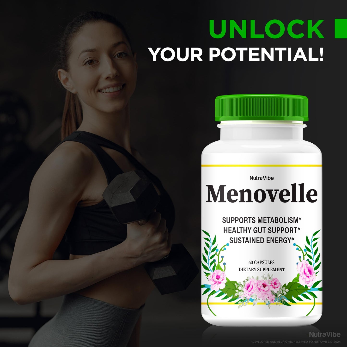 NutraVibe Menovelle Capsule 120 Capsules