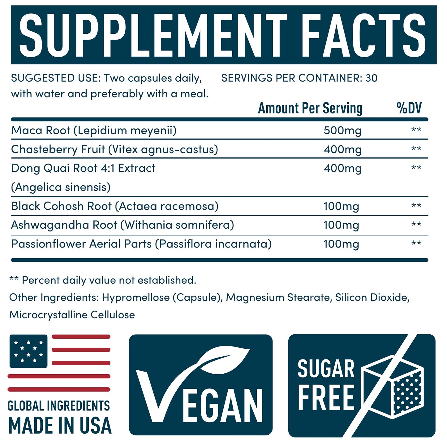 WINDSOR BOTANICALS PMS Support Supplement 60 Capsules