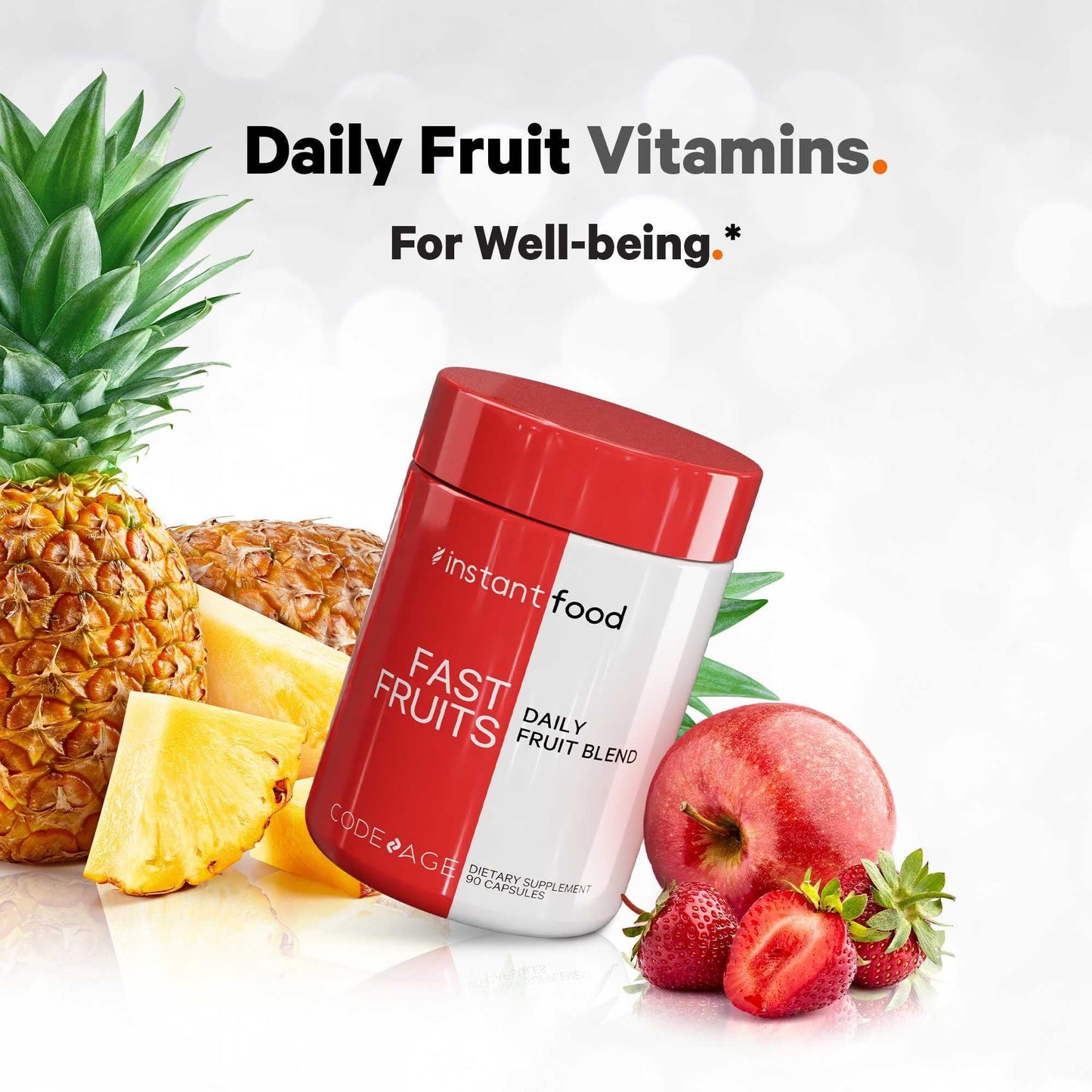 Codeage Instantfood Fast Fruits Capsules, 90 Count