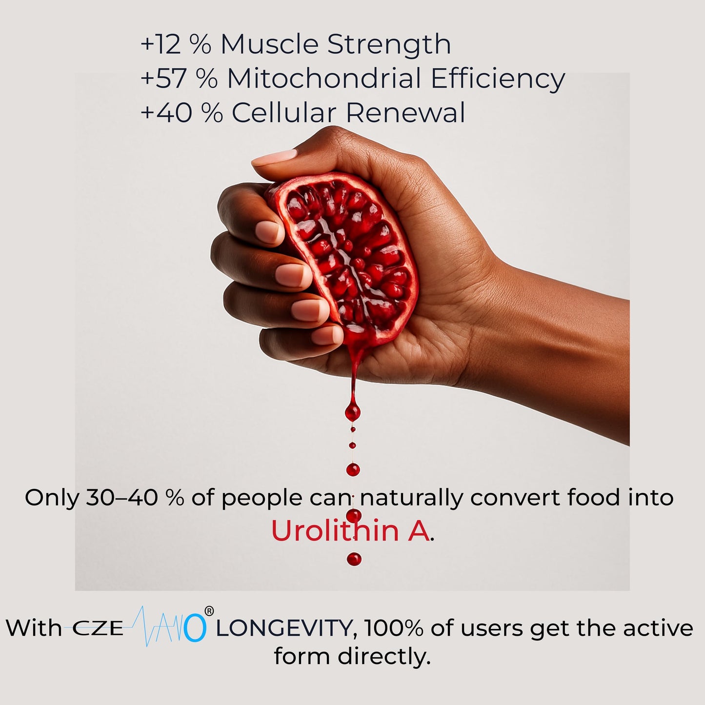 CzeNano Urolithin A 1000 mg Capsules, 60 Count