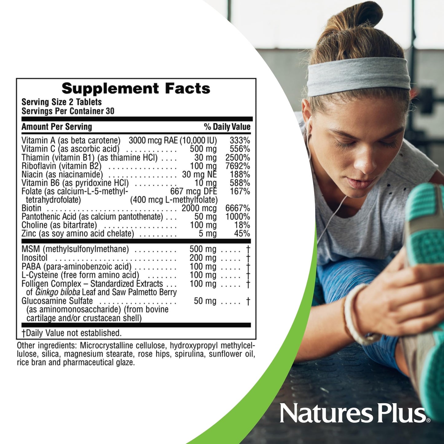NaturesPlus Ultra Hair Plus 120 Tablets