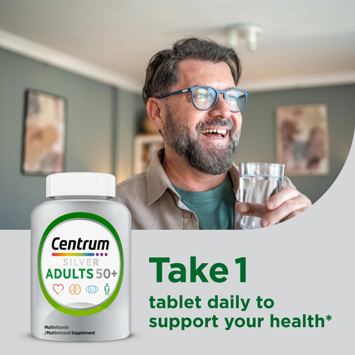 Centrum Silver Multivitamin for Adults 50 Plus Tablet 220 Count