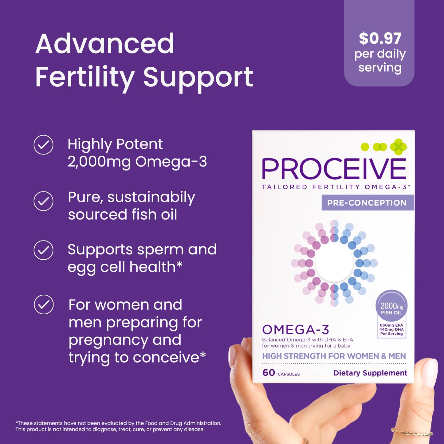 Proceive Conception Omega3 Fish Oil Capsule, 60 Capsules