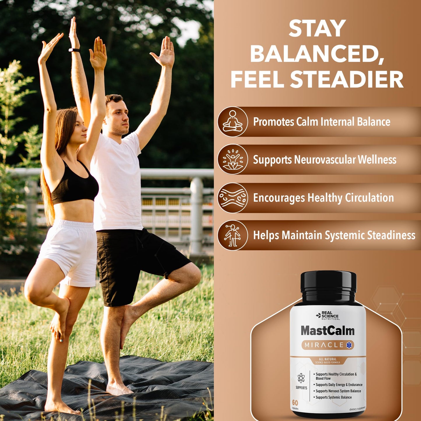 Real Science Nutrition MastCalm 60 Capsules
