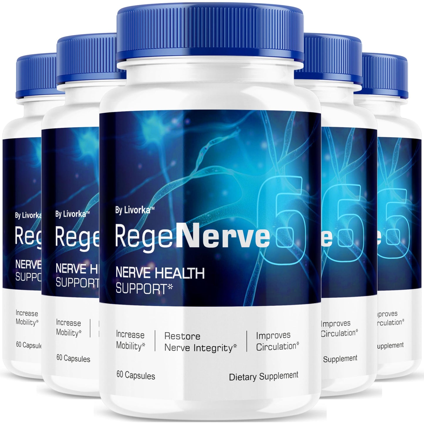 LIVORKA RegeNerve 6 Capsules, 300 Capsules