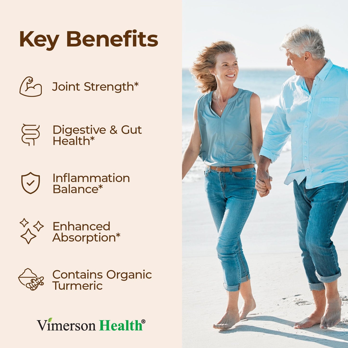 Vimerson Health Turmeric Curcumin Supplement with Boswellia, Ginger & Black Pepper - High Absorption - 120 Vegan Capsules
