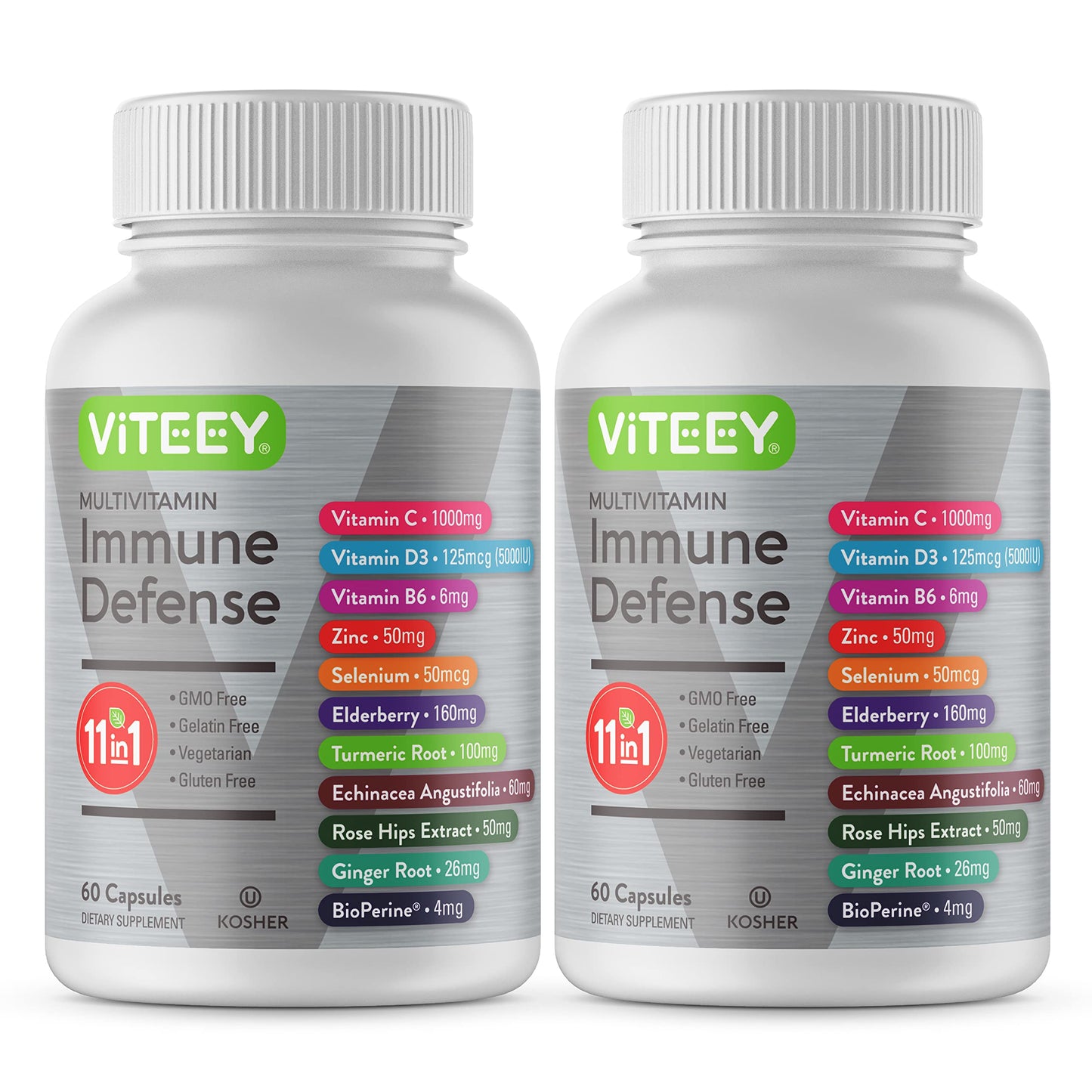 Viteey 11 in 1 Immune Support Supplement Capsule 120 Count