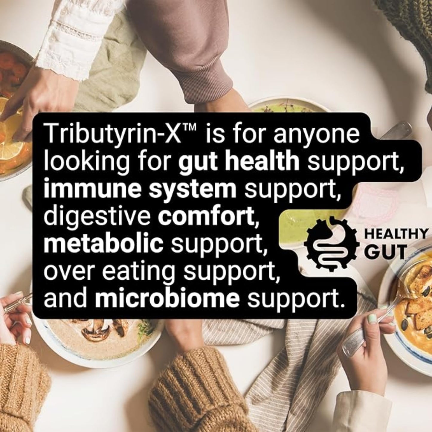 Healthy Gut Tributyrin-X Biome Builder & Magnesium-HP, 180 Capsules