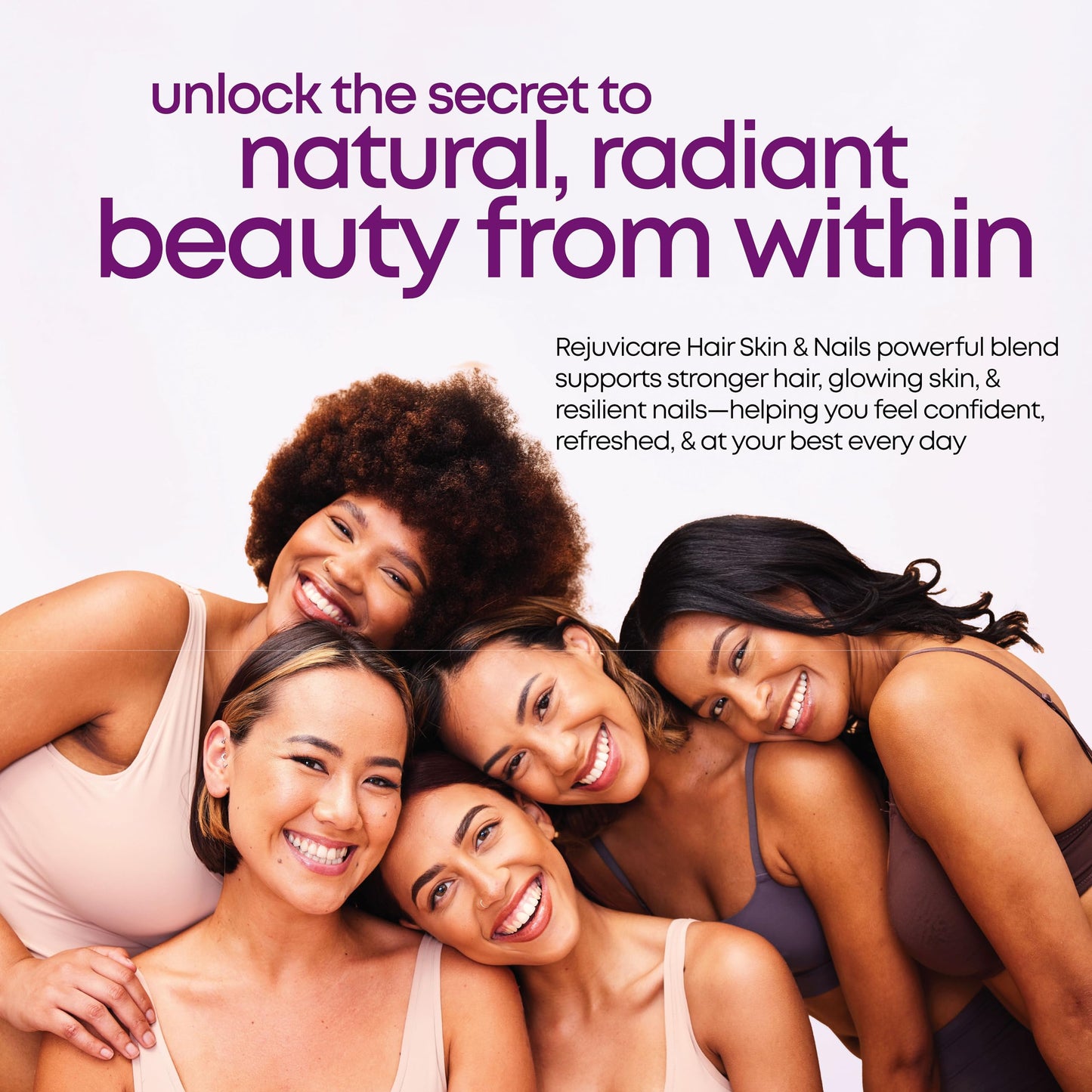 Rejuvicare Hair Skin & Nails Biotin Caplets 60 Count