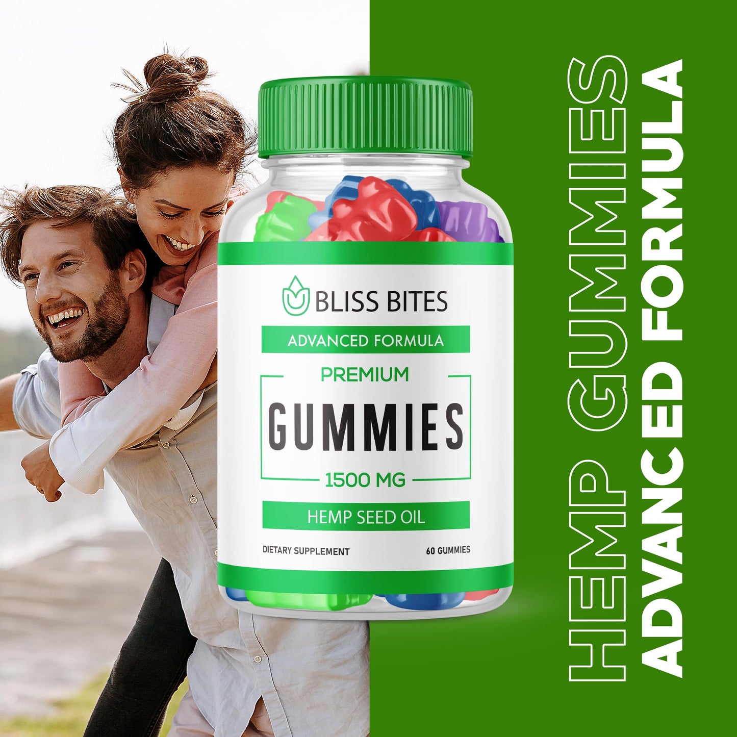 Purvia Bliss Bites Hemp Gummies 180 Gummies