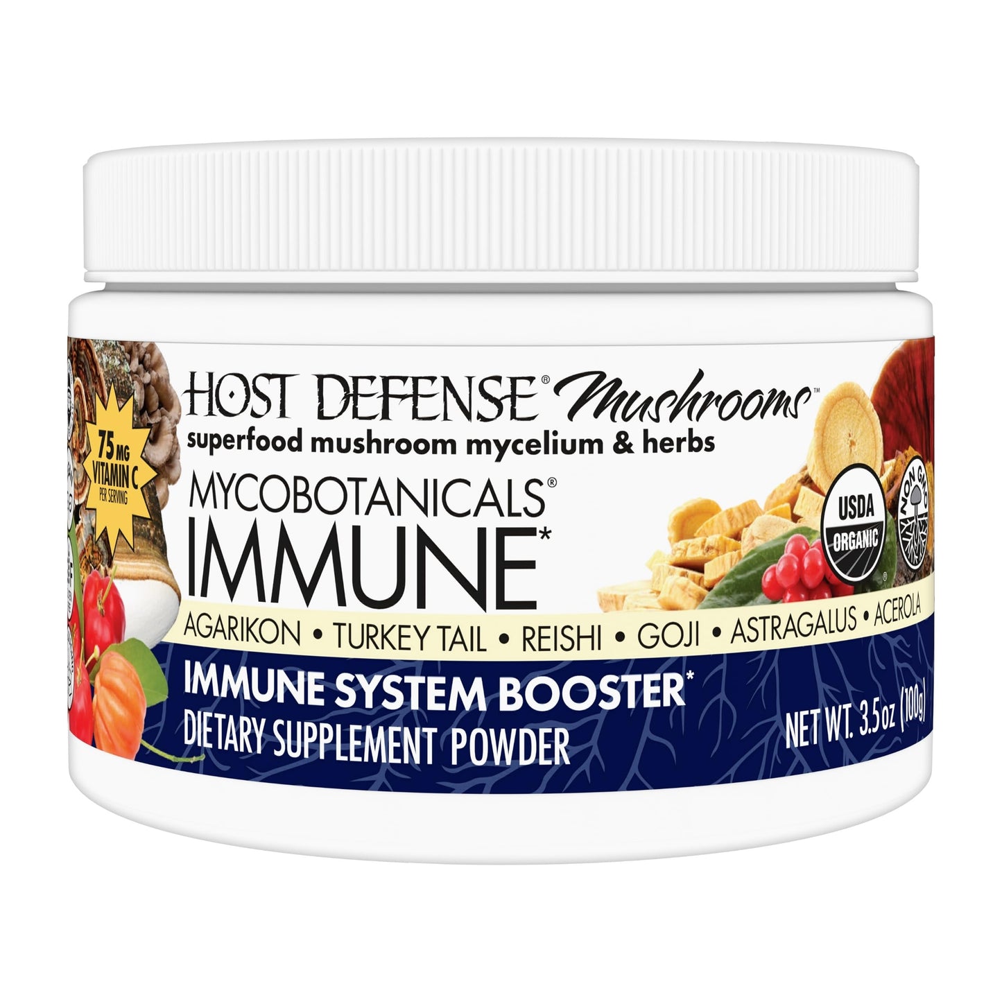 Host Defense MycoBotanicals Immune Powder, 3.5 oz