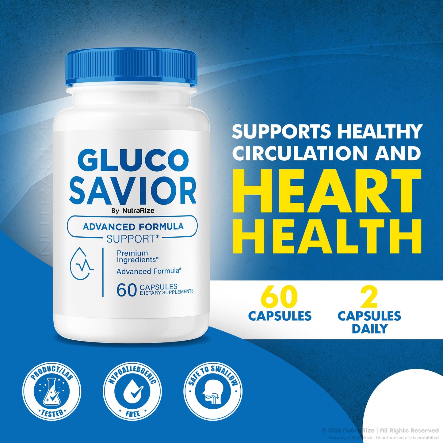 NutraRize Gluco Savior Capsules 300 Capsules