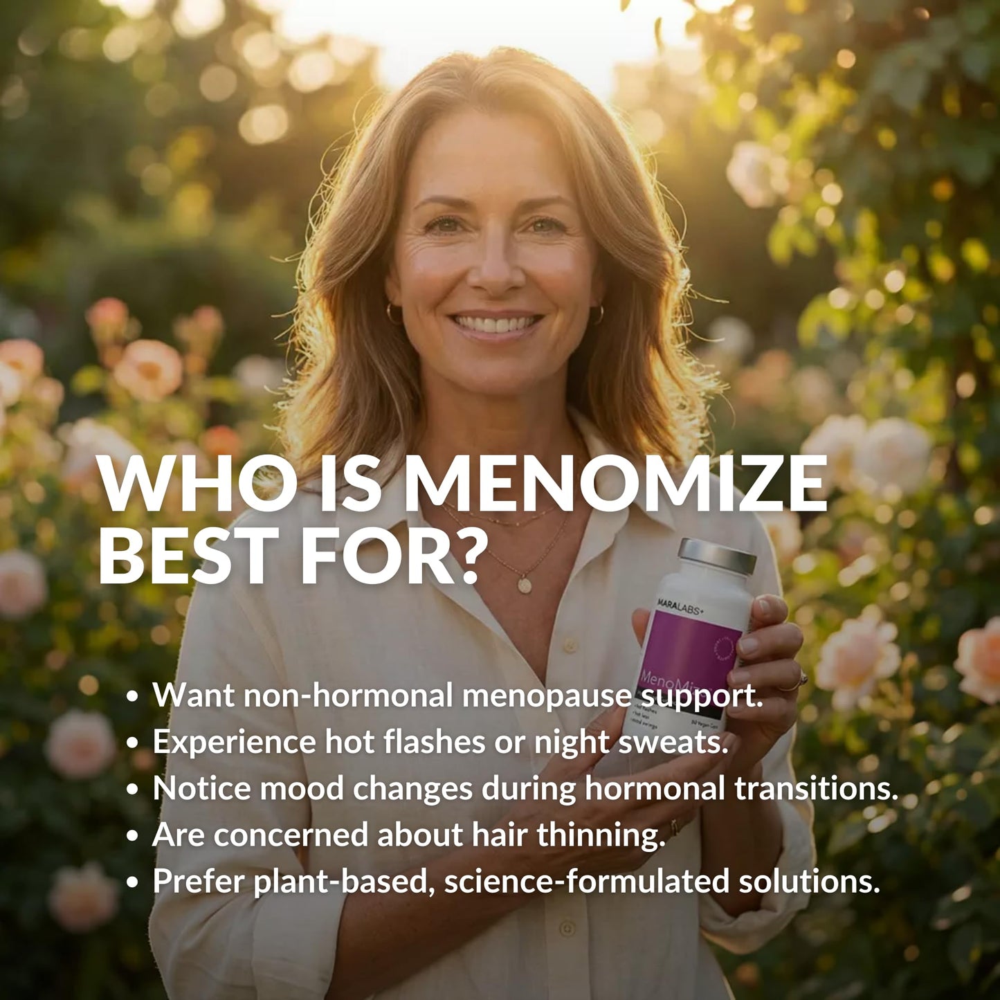 BrocElite MenoMize Menopause Support Formula with Resveratrol & Black Cohosh 60 Capsules