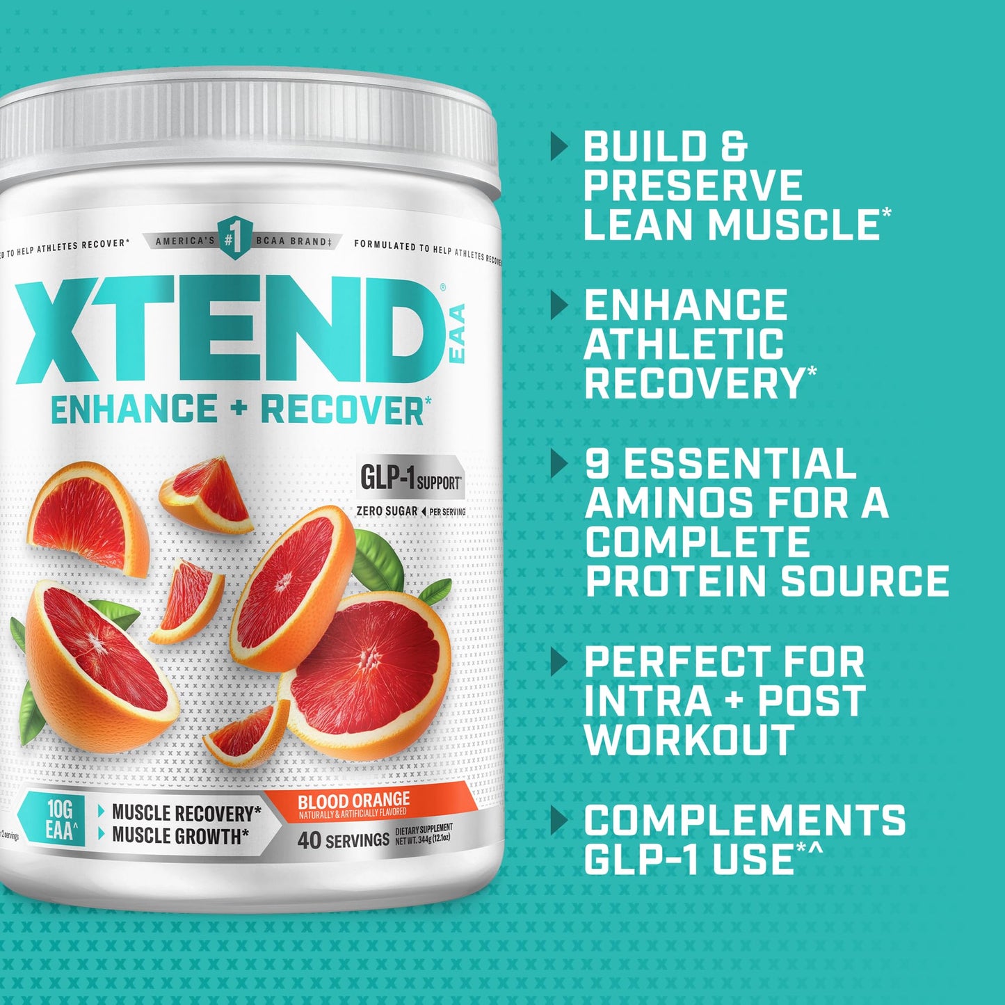 Xtend EAA + BCAA Powder, 12 Ounce