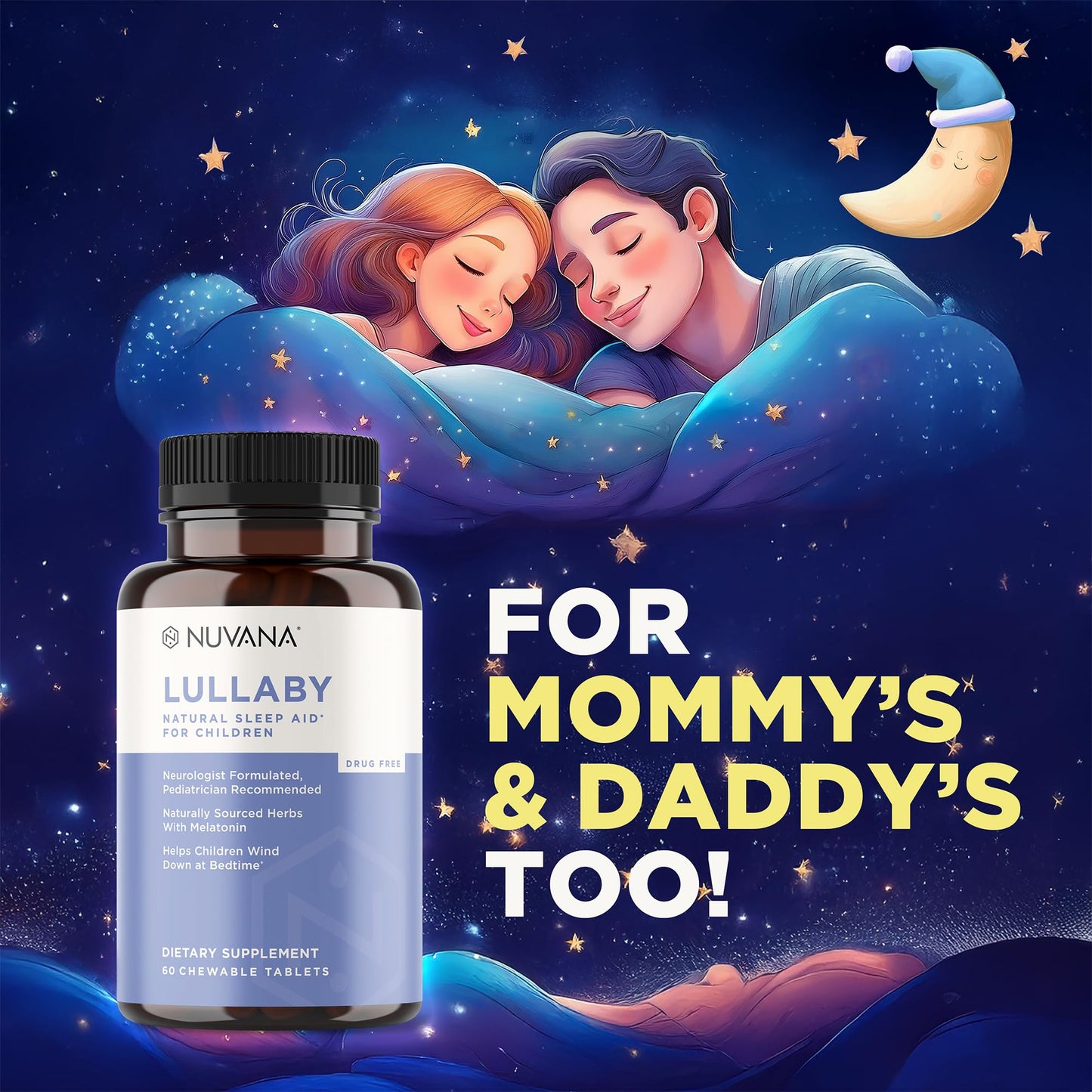 Nuvana Lullaby Chewable Tablets, 60 Count