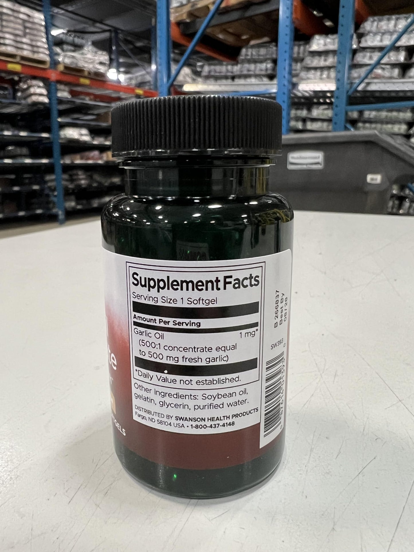 Swanson Garlic Oil Softgels 250
