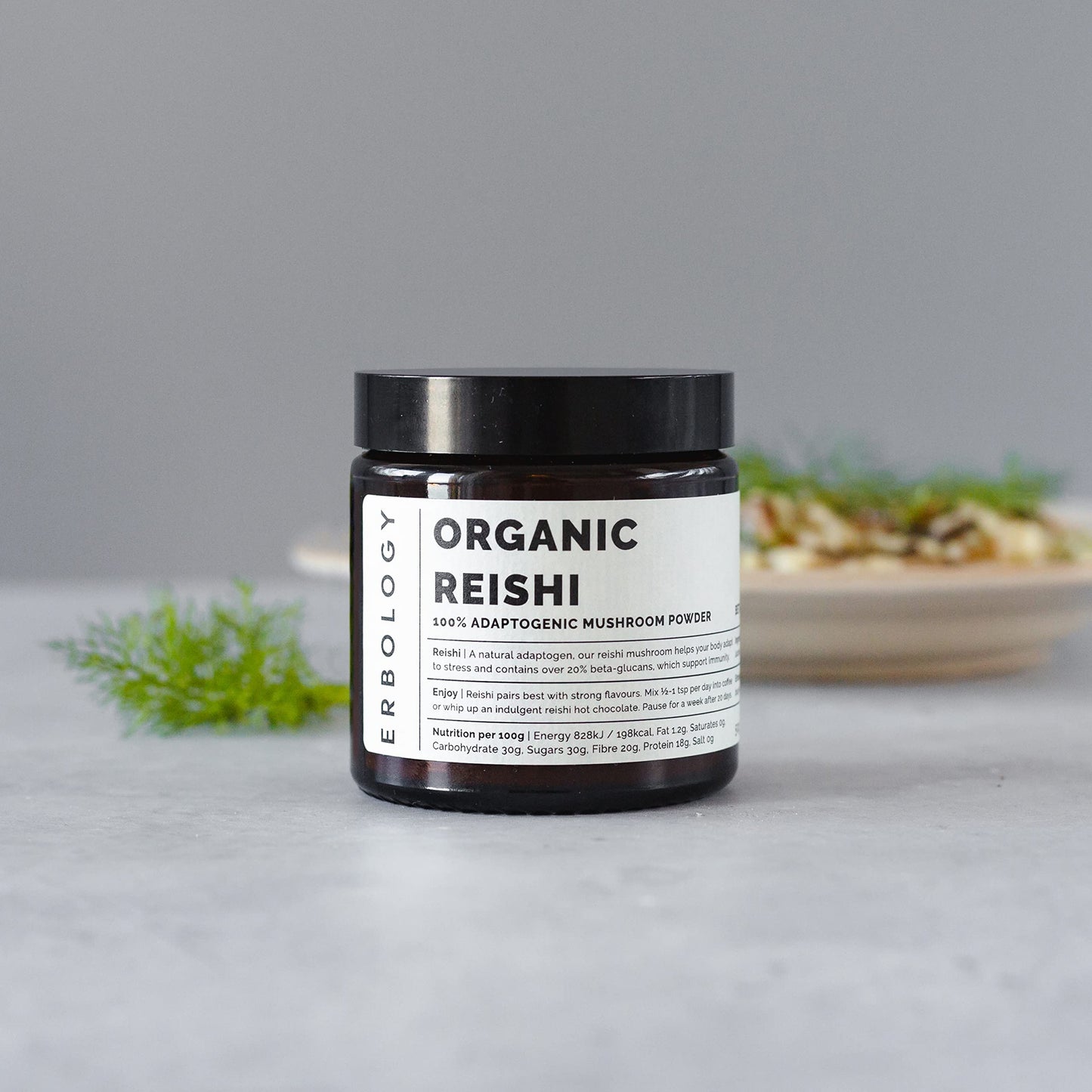 Erbology Organic Reishi Mushroom Powder 1.8 oz