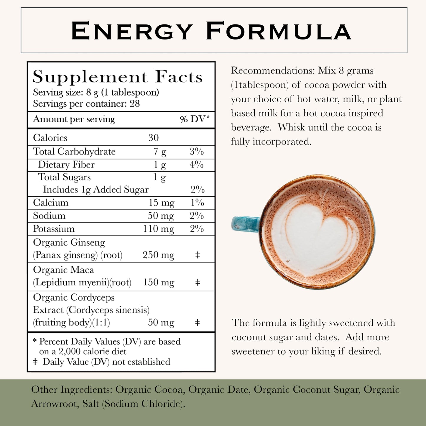 Herbal Roots Organic Energy Herbal Cocoa Powder (Powder), 8