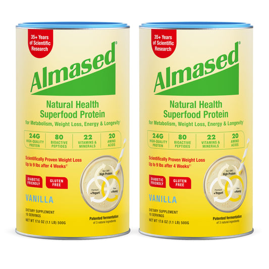Almased Vanilla Meal Replacement Shake Powder 35.2 oz